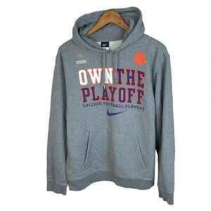 B19 Men’s Nike Own The Playoffs Clemson Tigers Football Hoodie Sweatshirt M